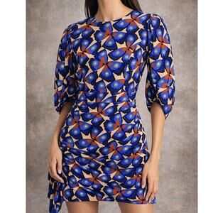 Rhode Pia Butterfly Print Mini Dress Size 2 NWT Wedding Guest Spring